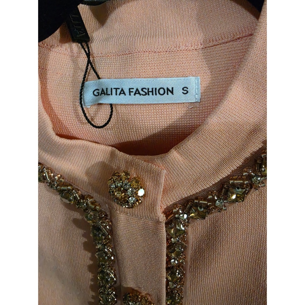 Galita Fashion Pink Rhinestone Trim Cardigan and Skirt Set GTD12101 Small NEW - Picture 3 of 9